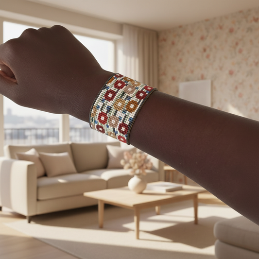 Cuff Flowers Enzo bracelet