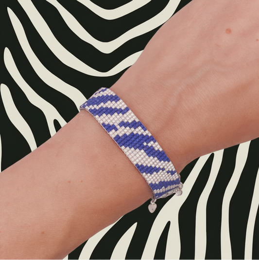 Indigo Zebra Bracelet