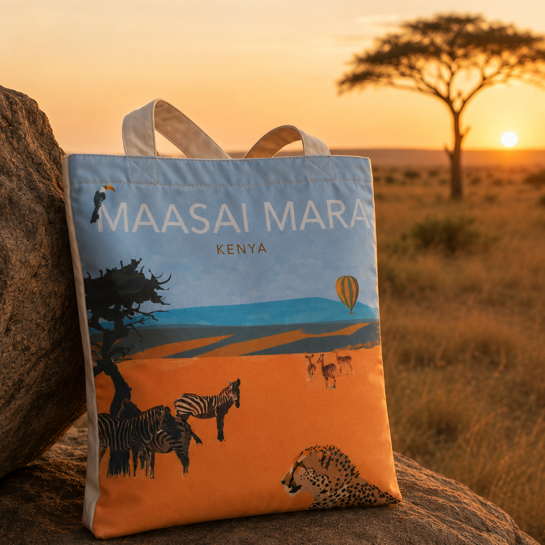 Shopper bag Mara print by Upya collection