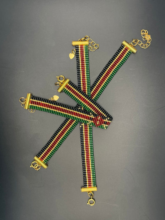 Bracelet Kenyan flag - Small width